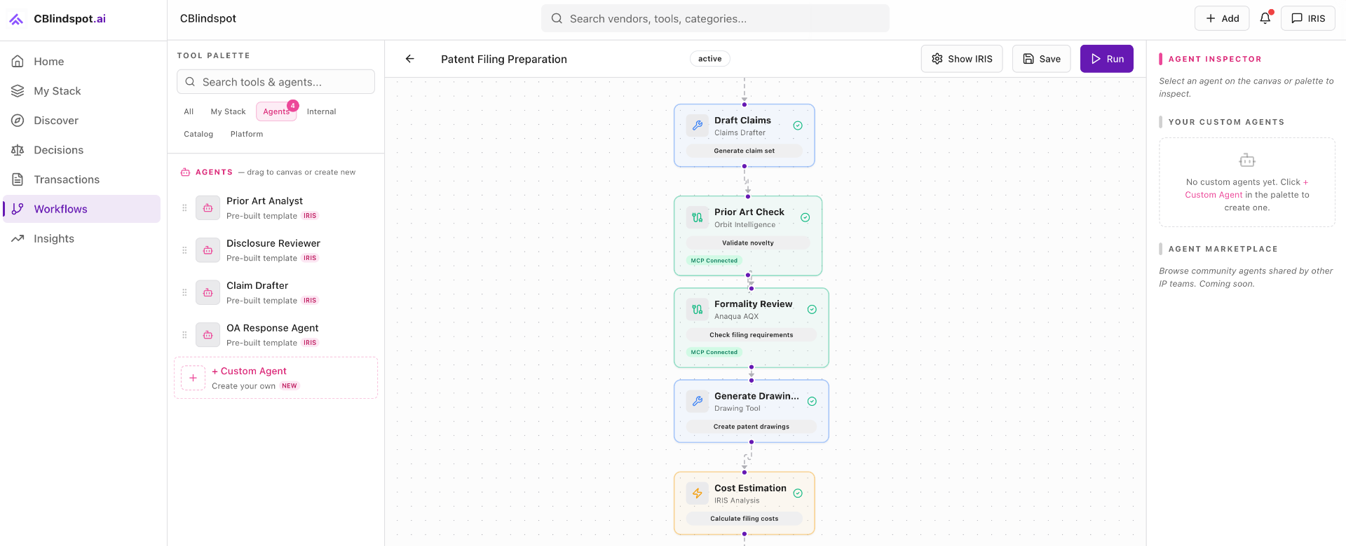 IP Workflow Architecture & Stack Design